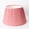 Aladdin Cloth Oil Lamp Shade, Pink Pleated, 14 inch Base Fitter, N110P